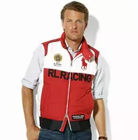 ralph lauren giacca sans uomoches racing blance,polo gilet sans uomoches